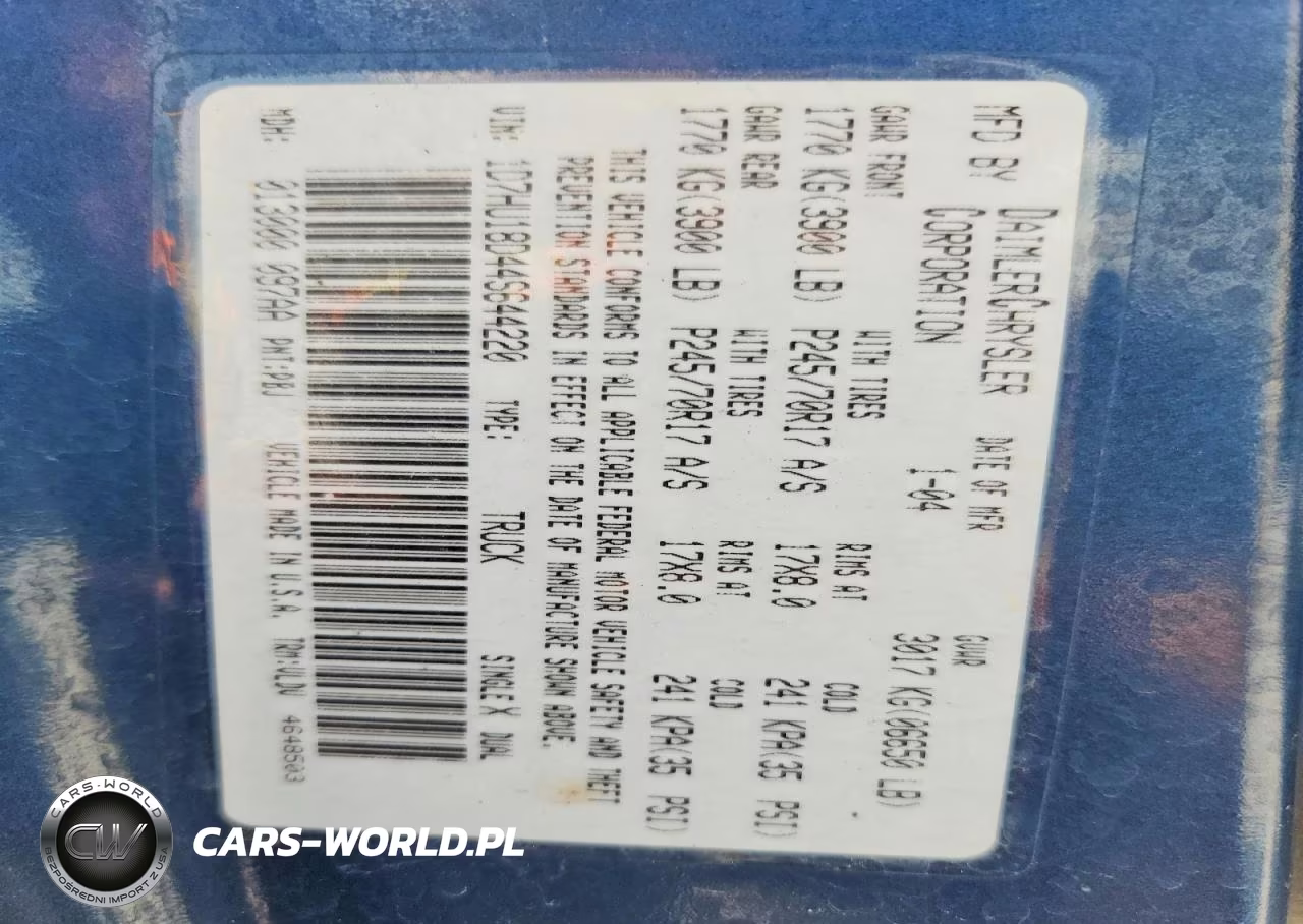 2004 Dodge Ram 1500 St VIN:1D7HU18D44S644220 - 12