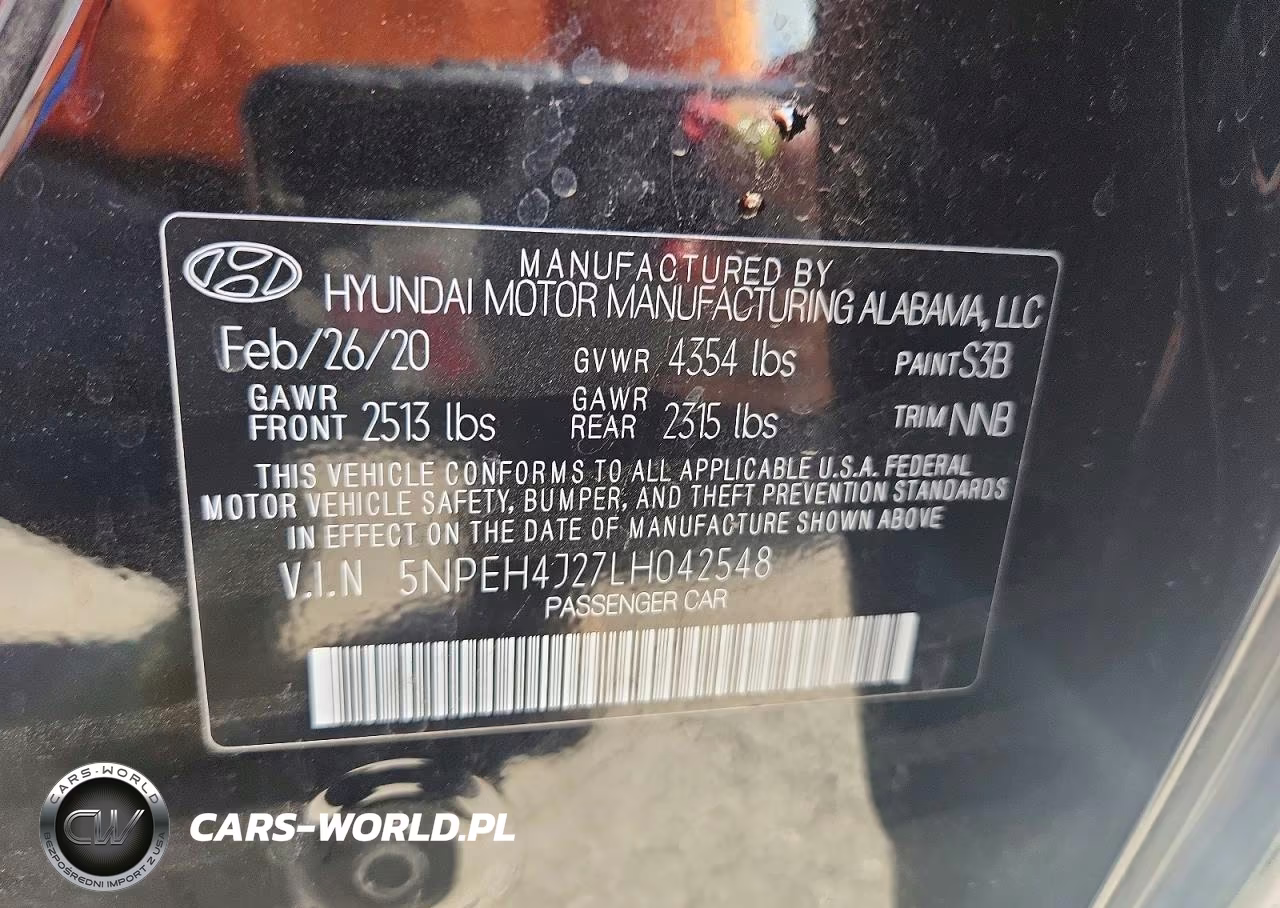 2020 Hyundai Sonata Limited VIN:5NPEH4J27LH042548 - 12