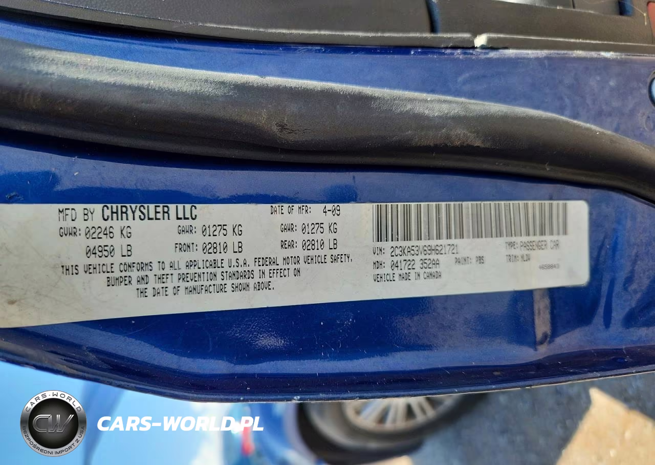 2009 Chrysler 300 Touring VIN:2C3KA53V69H621721 - 12