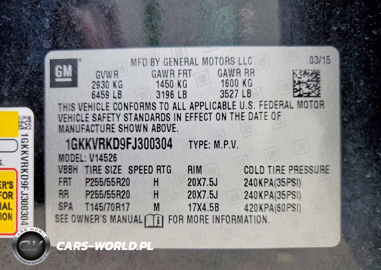2015 GMC Acadia Slt-1 VIN:1GKKVRKD9FJ300304 - 13