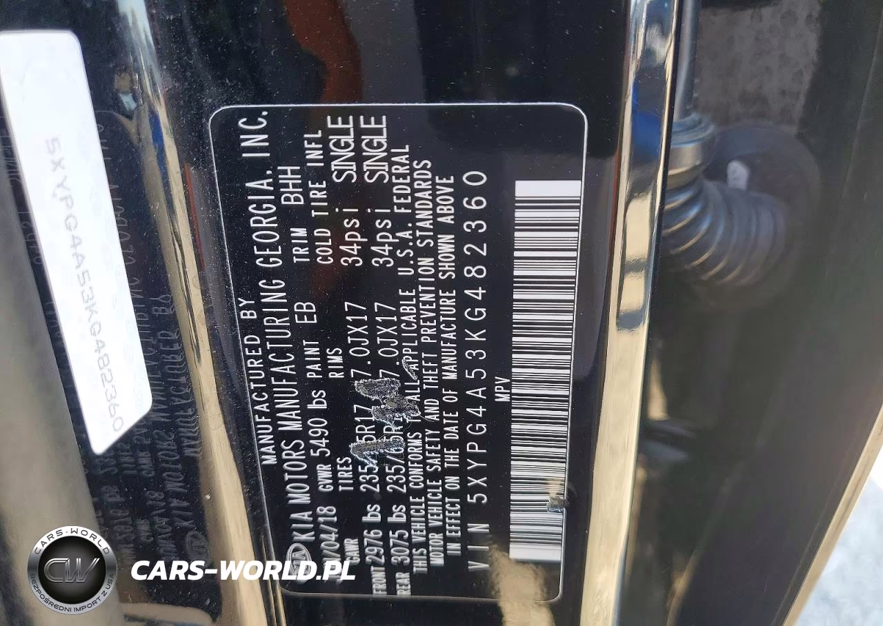 2019 Kia Sorento Lx V6 VIN:5XYPG4A53KG482360 - 12