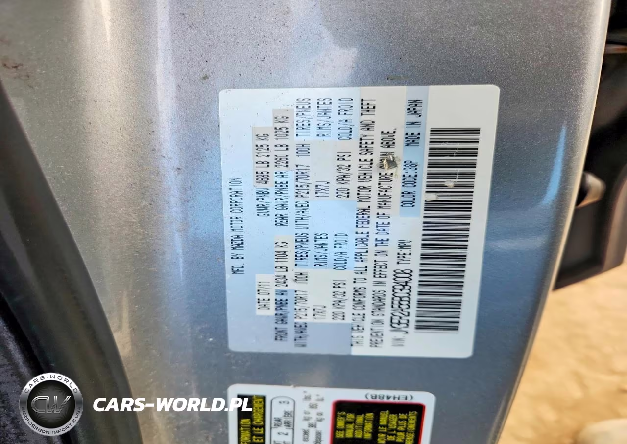 2011 Mazda Cx-7 VIN:JM3ER2A55B0394008 - 12