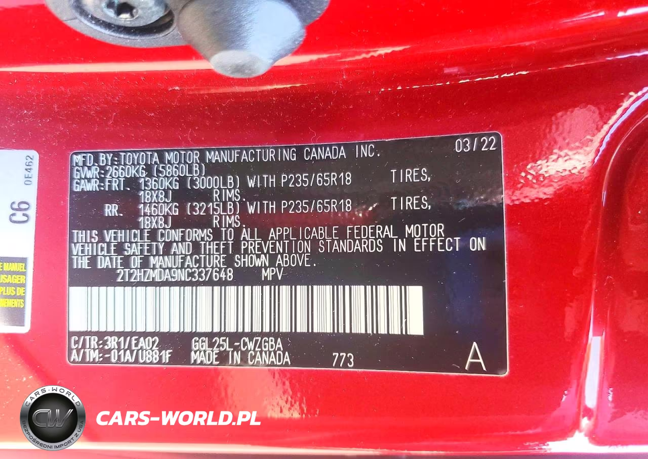 2022 Lexus Rx 350 VIN:2T2HZMDA9NC337648 - 13