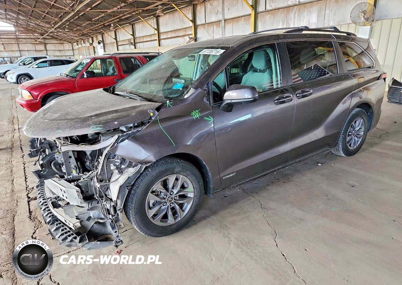 2021 Toyota Sienna Le VIN:5TDKRKEC2MS053637 - 1