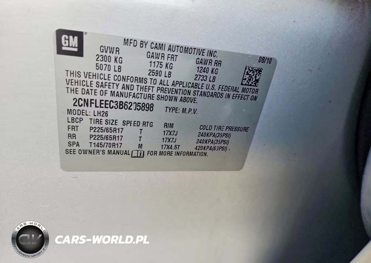 2011 Chevrolet Equinox Lt VIN:2CNFLEEC3B6205898 - 13