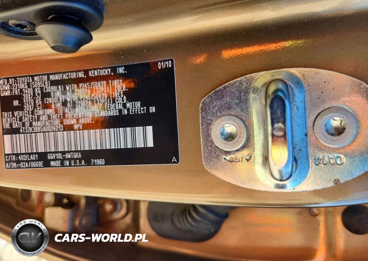 2010 Toyota Venza Fwd V6 VIN:4T3ZK3BB5AU024213 - 12