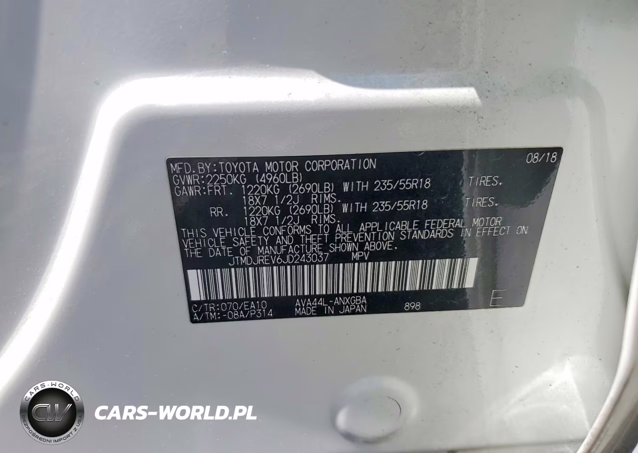 2018 Toyota Rav4 Hv Limited VIN:JTMDJREV6JD243037 - 13