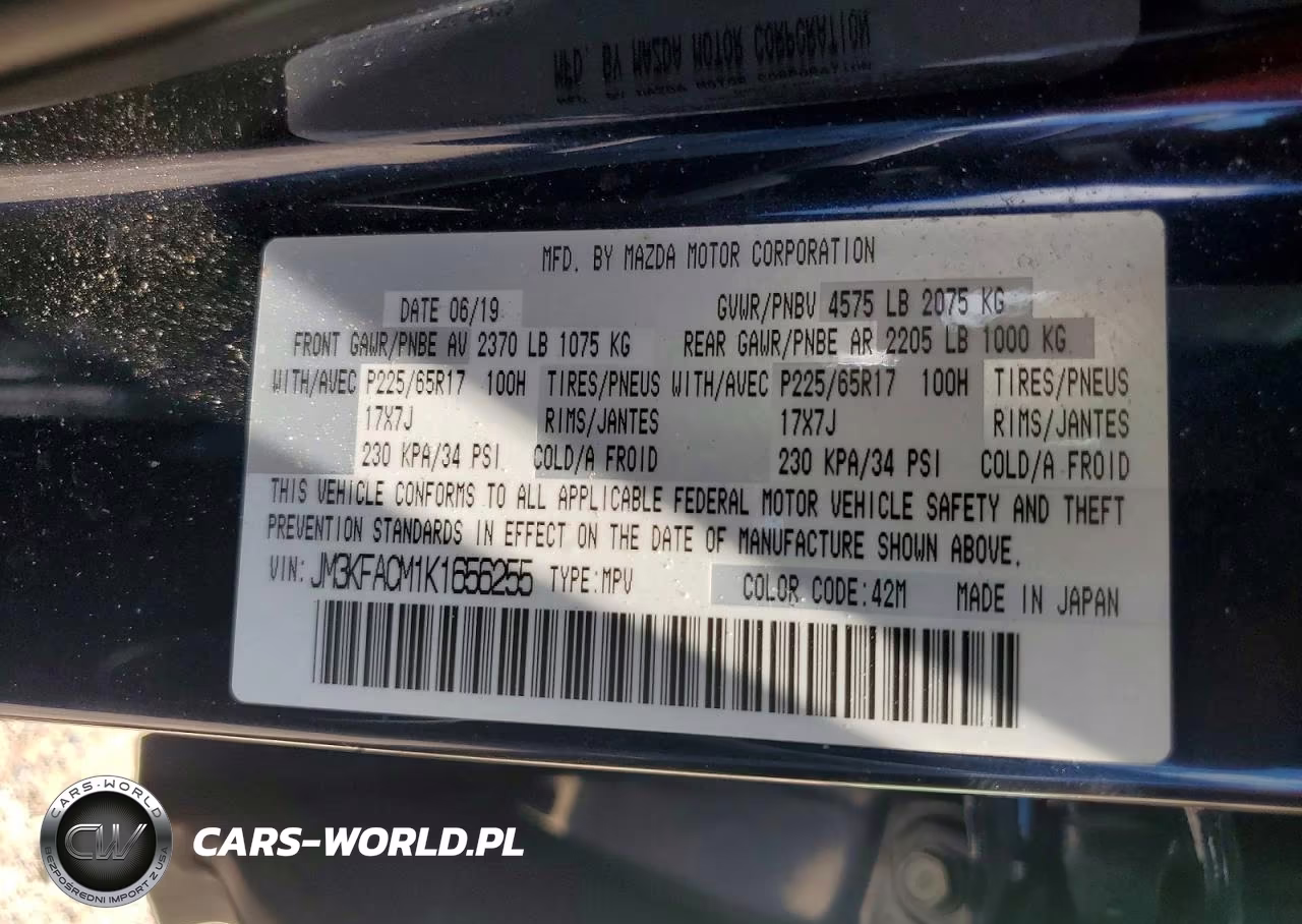 2019 Mazda Cx-5 Touring VIN:JM3KFACM1K1656255 - 13