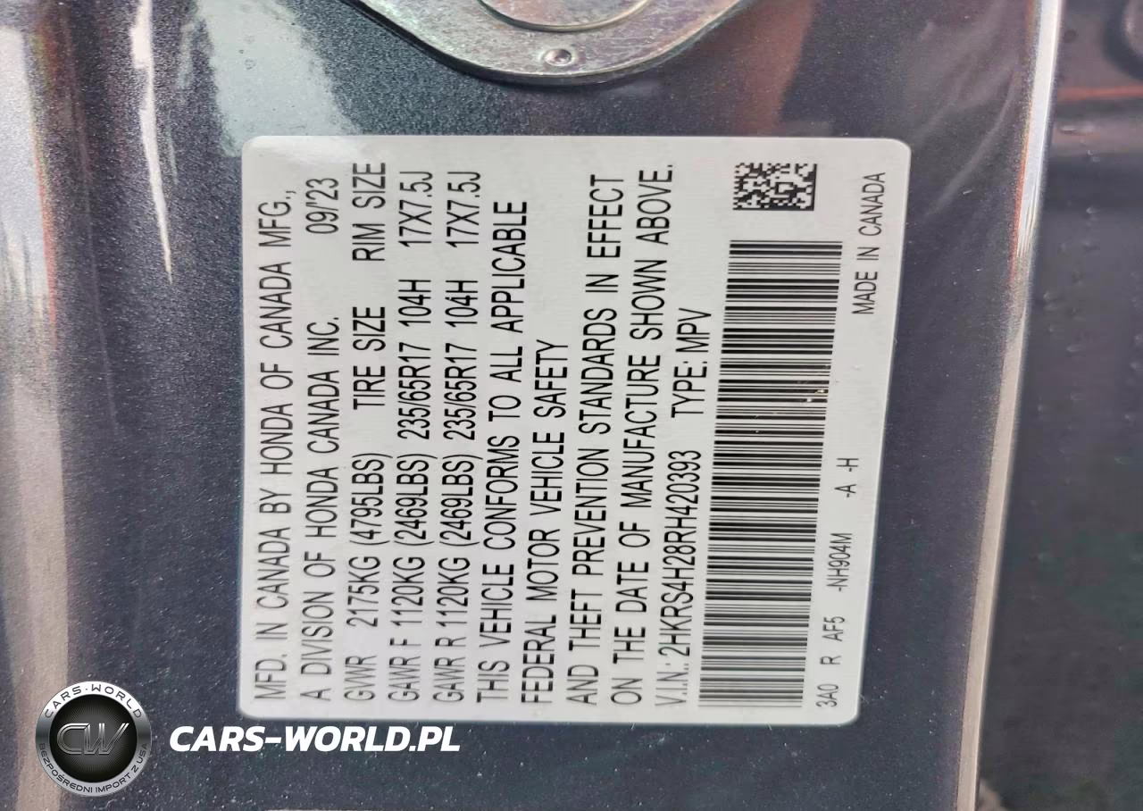 2024 Honda Cr-V Lx VIN:2HKRS4H28RH420393 - 13