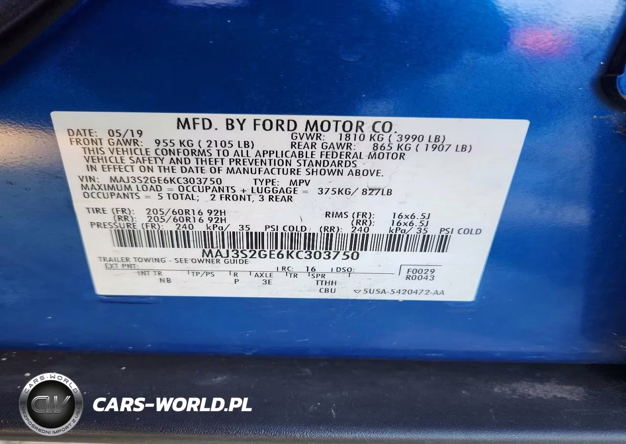 2019 Ford Ecosport Se VIN:MAJ3S2GE6KC303750 - 13