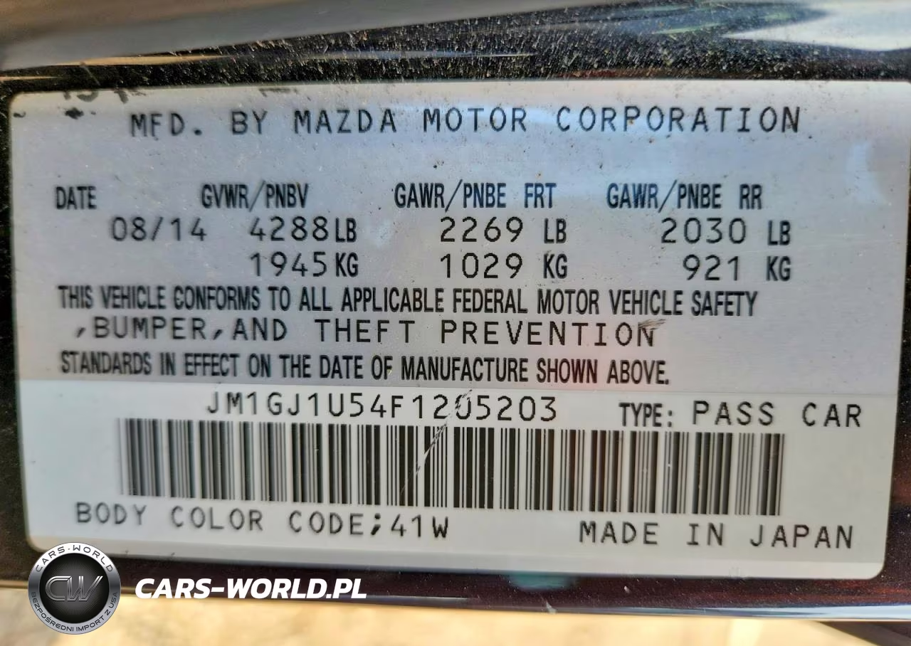 2015 Mazda 6 Sport VIN:JM1GJ1U54F1205203 - 12