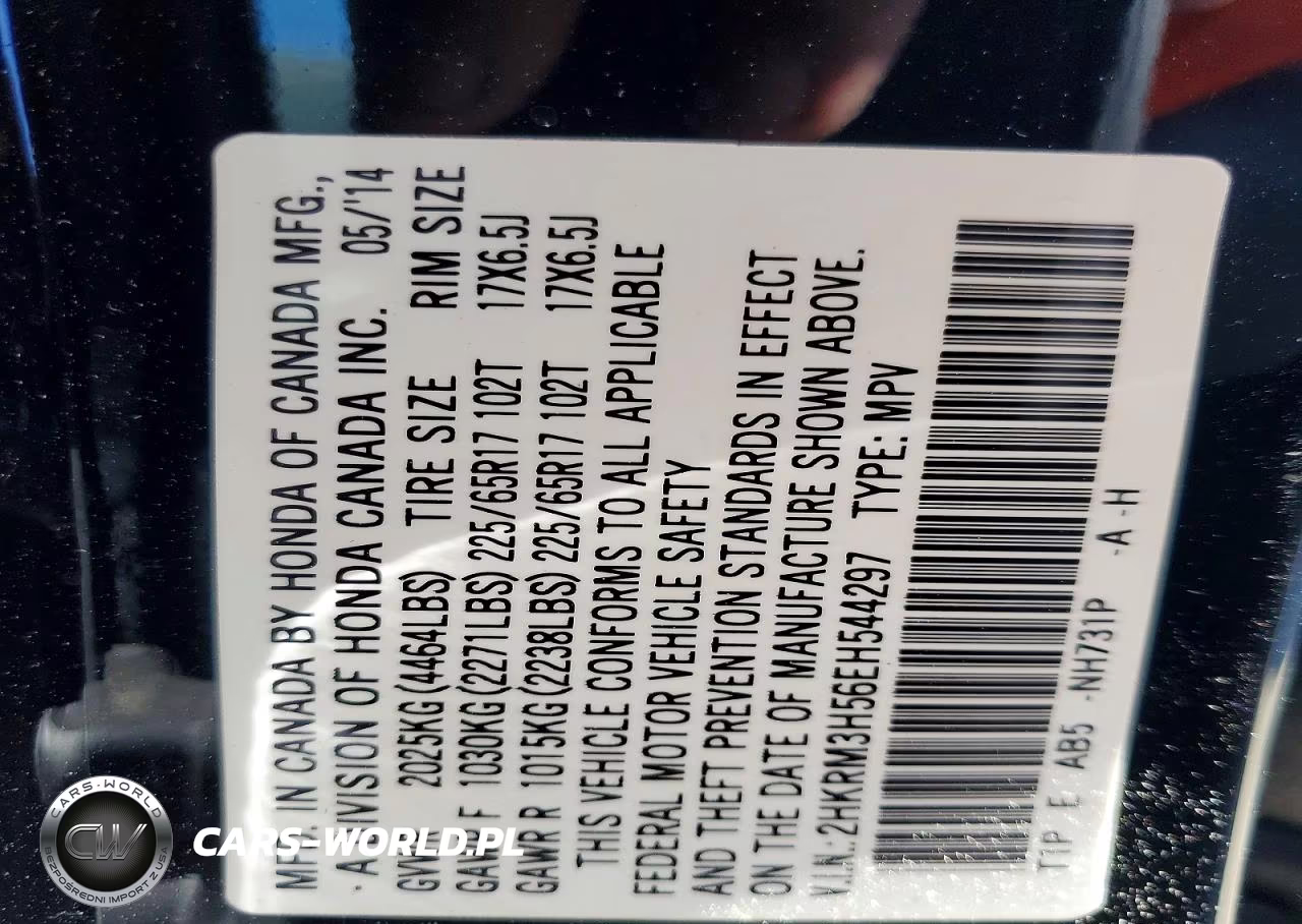 2014 Honda Cr-V Ex VIN:2HKRM3H56EH544297 - 13