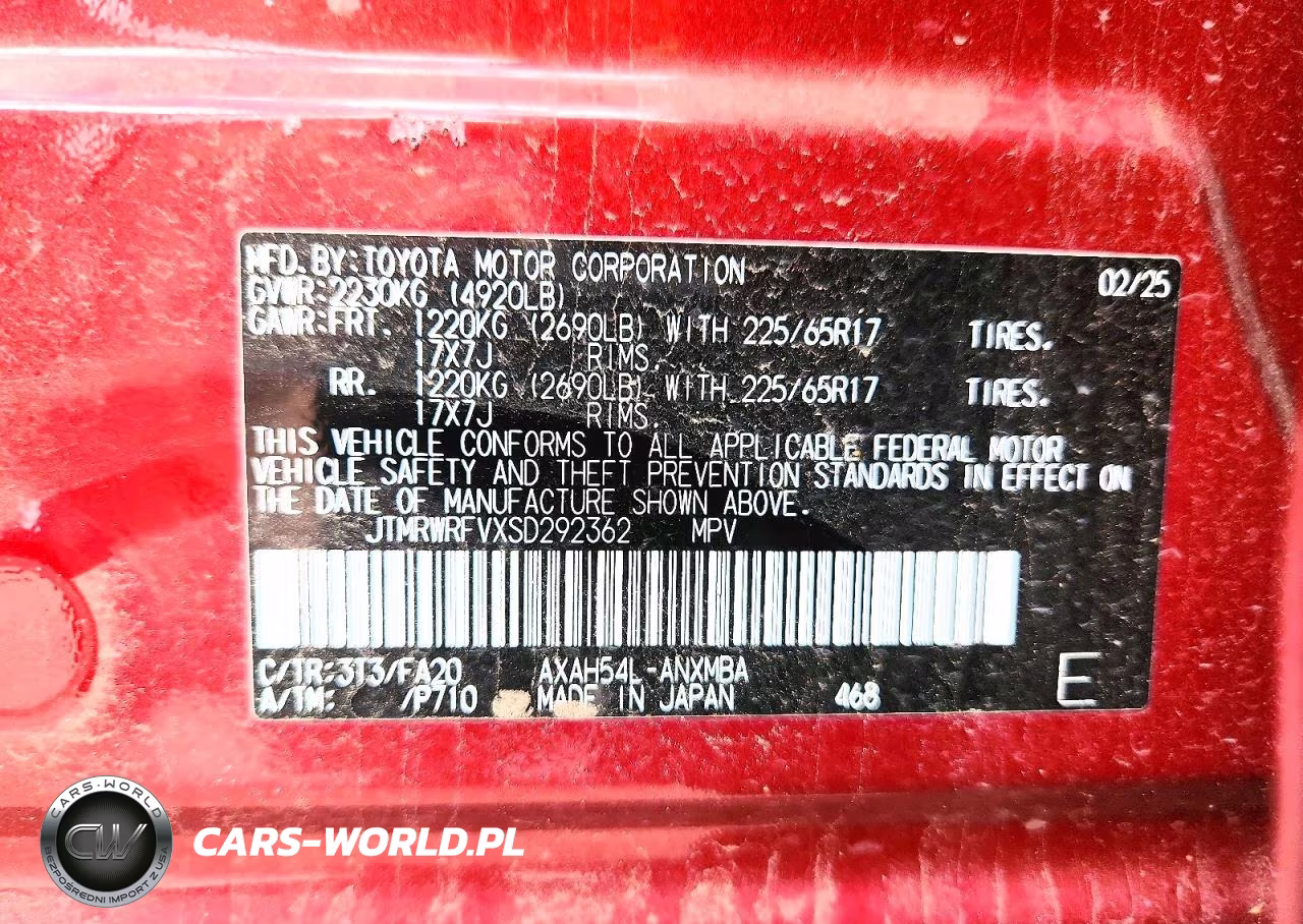 2025 Toyota Rav4 Hybrid Xle VIN:JTMRWRFVXSD292362 - 13