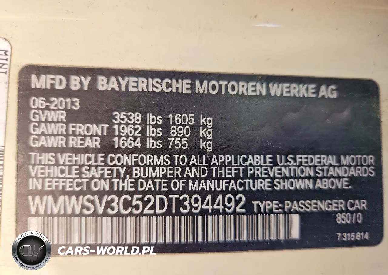 2013 Mini Cooper S VIN:WMWSV3C52DT394492 - 13
