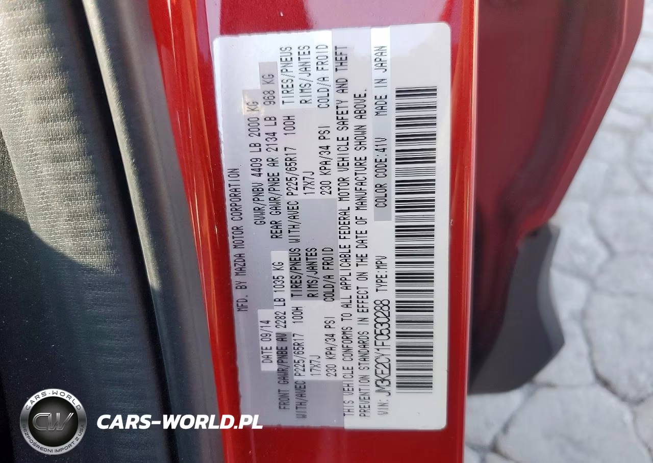2015 Mazda Cx-5 Touring VIN:JM3KE2CY1F0530288 - 12