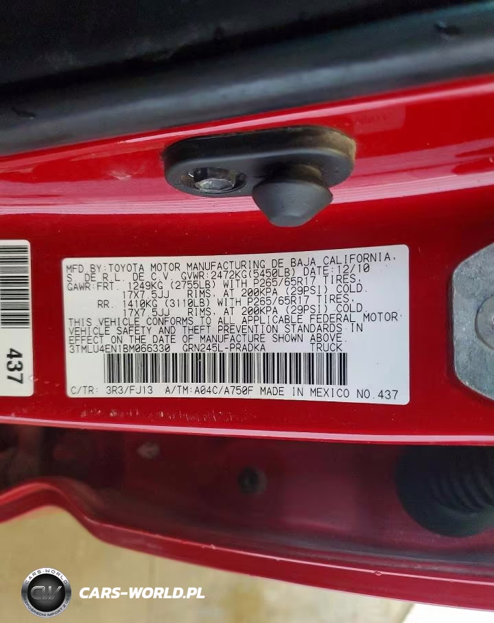 2011 Toyota Tacoma V6 VIN:3TMLU4EN1BM066330 - 12