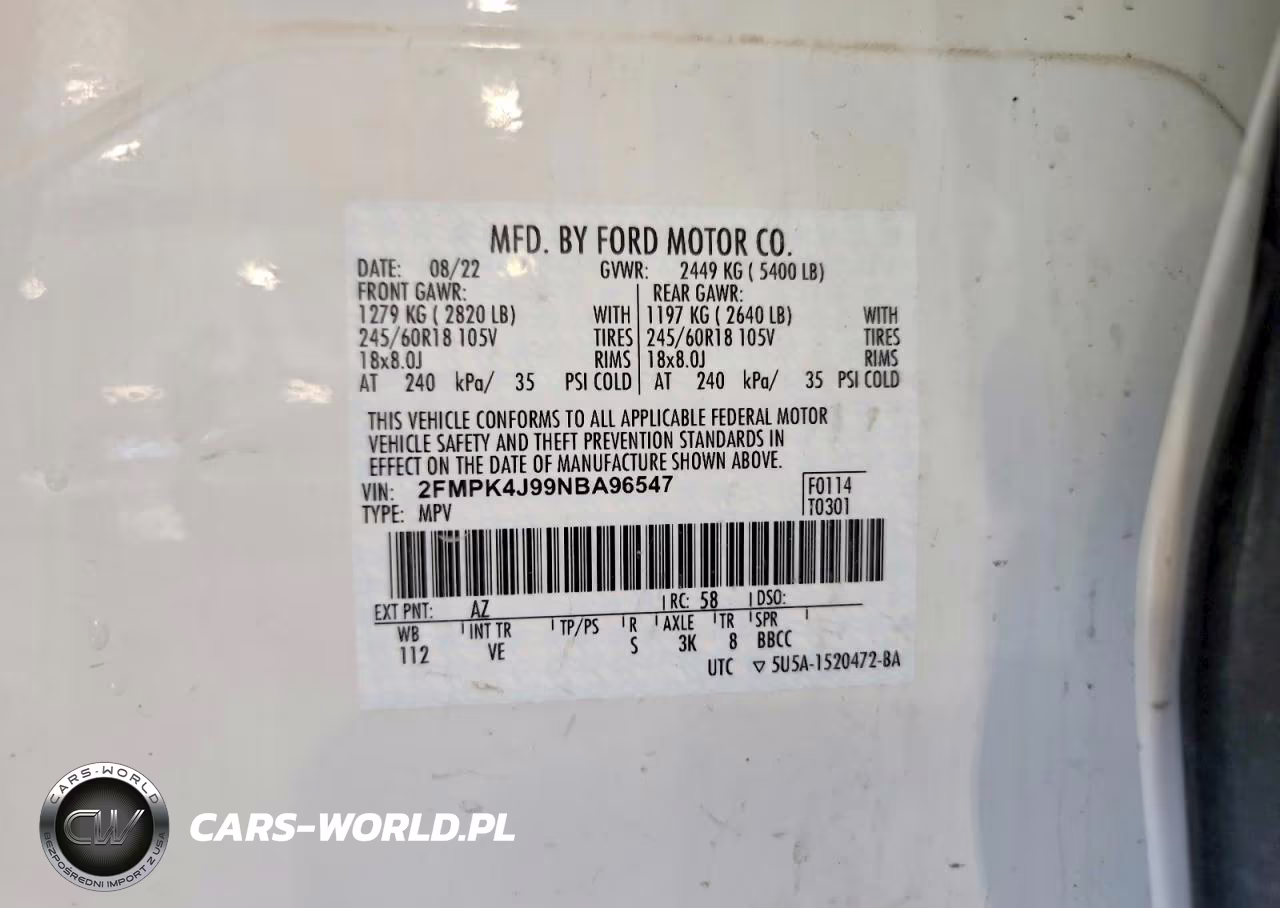 2022 Ford Edge Sel VIN:2FMPK4J99NBA96547 - 13