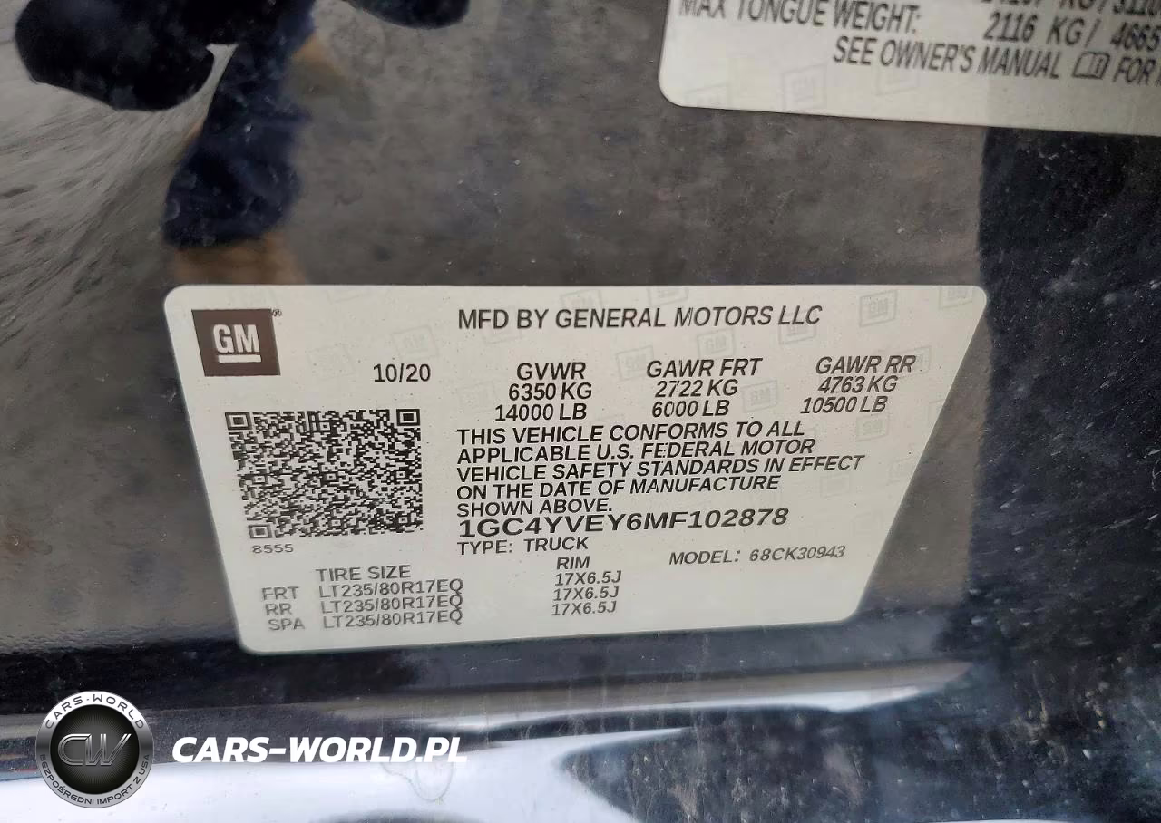 2021 Chevrolet Silverado K3500 High Country VIN:1GC4YVEY6MF102878 - 12