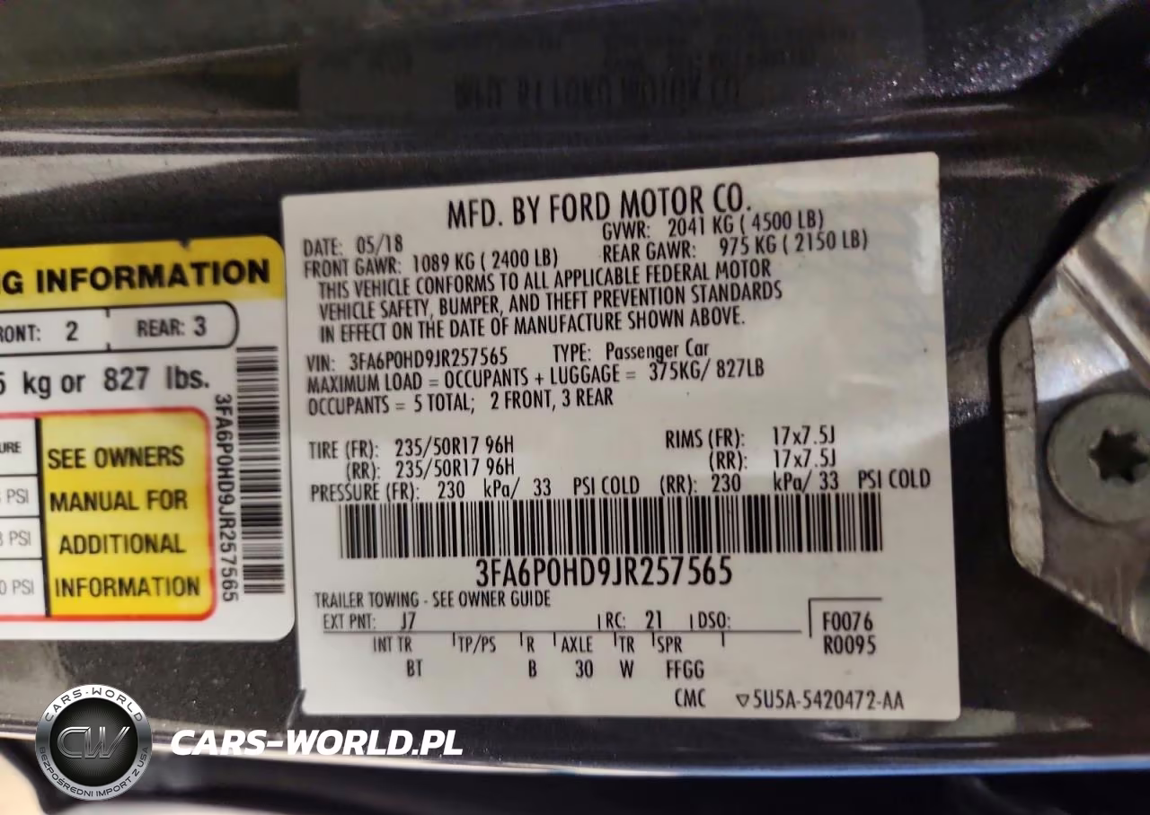 2018 Ford Fusion Se VIN:3FA6P0HD9JR257565 - 13