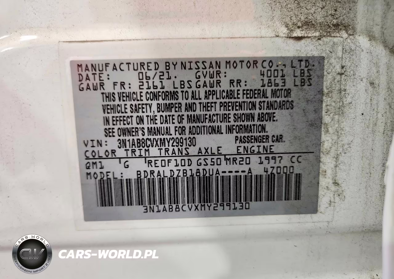 2021 Nissan Sentra Sv VIN:3N1AB8CVXMY299130 - 12
