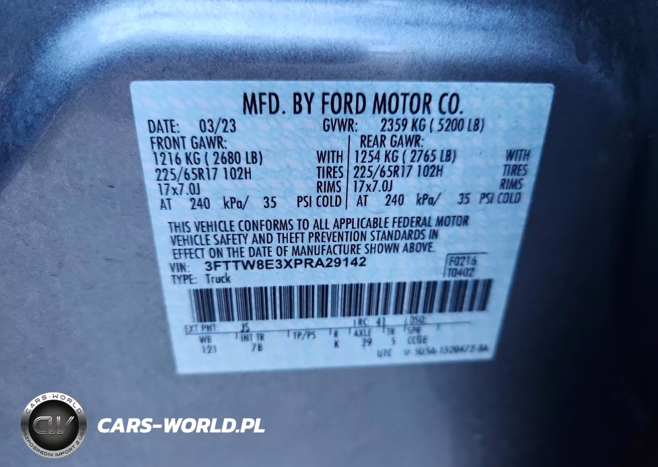2023 Ford Maverick Xl VIN:3FTTW8E3XPRA29142 - 12