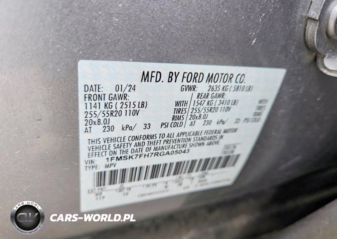 2024 Ford Explorer Limited VIN:1FMSK7FH7RGA05043 - 13