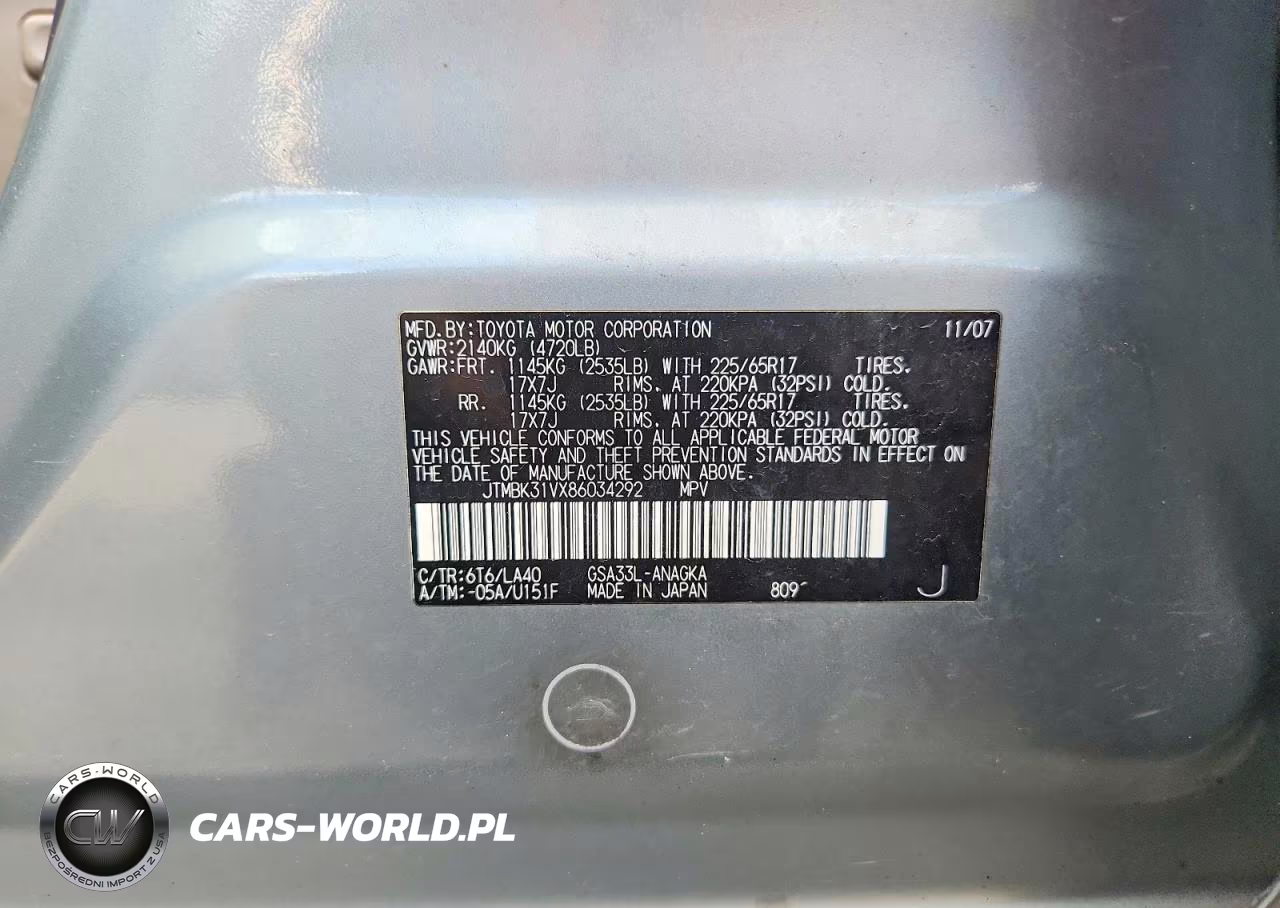 2008 Toyota Rav4 Limited VIN:JTMBK31VX86034292 - 13