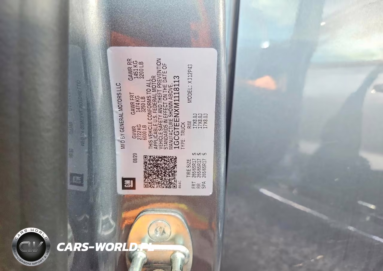 2021 Chevrolet Colorado Zr2 VIN:1GCGTEENXM1118113 - 12