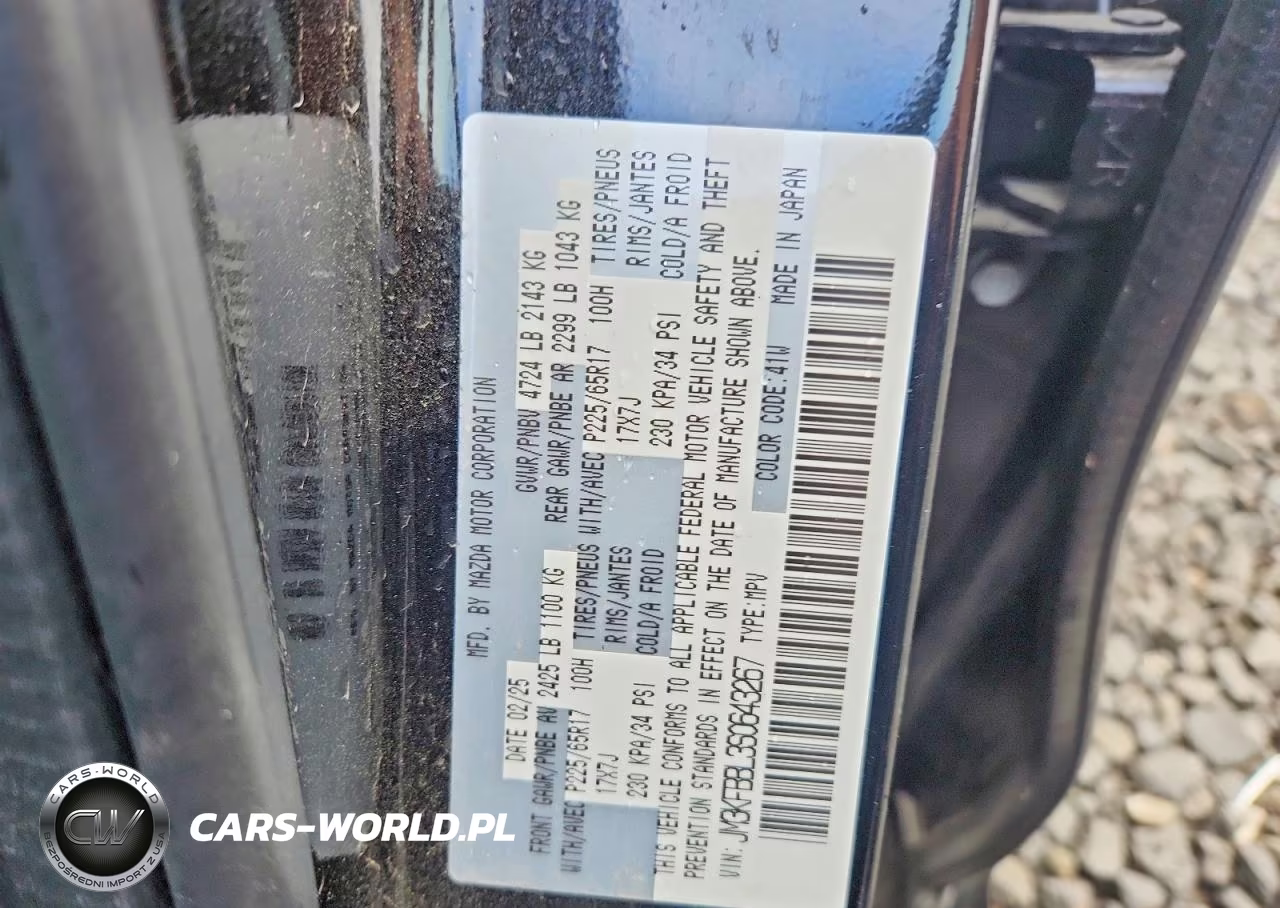 2025 Mazda Cx-5 Select VIN:JM3KFBBL3S0643267 - 14