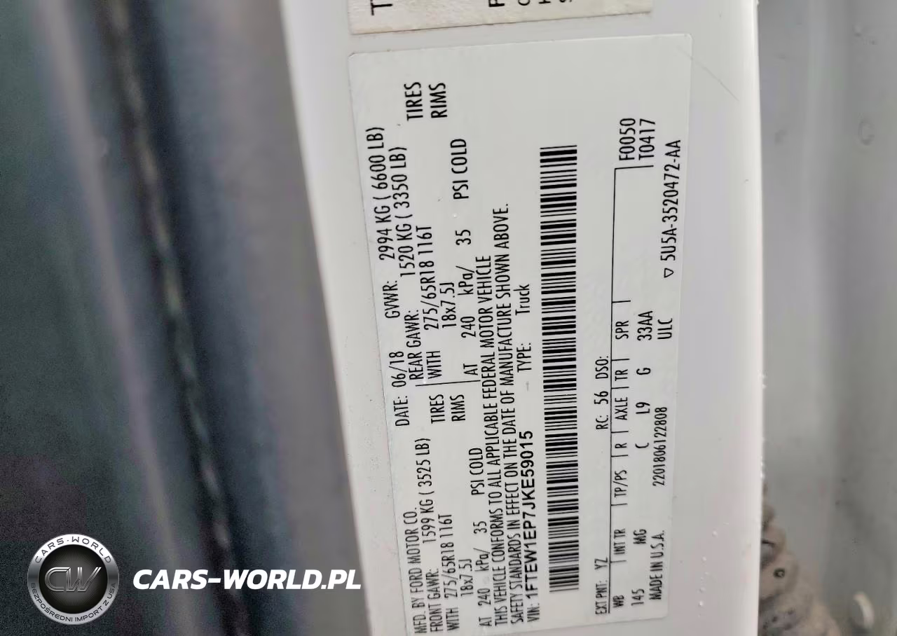 2018 Ford F150 Supercrew VIN:1FTEW1EP7JKE59015 - 12