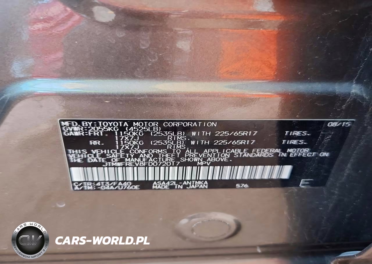 2015 Toyota Rav4 Xle VIN:JTMWFREV8FD072017 - 13
