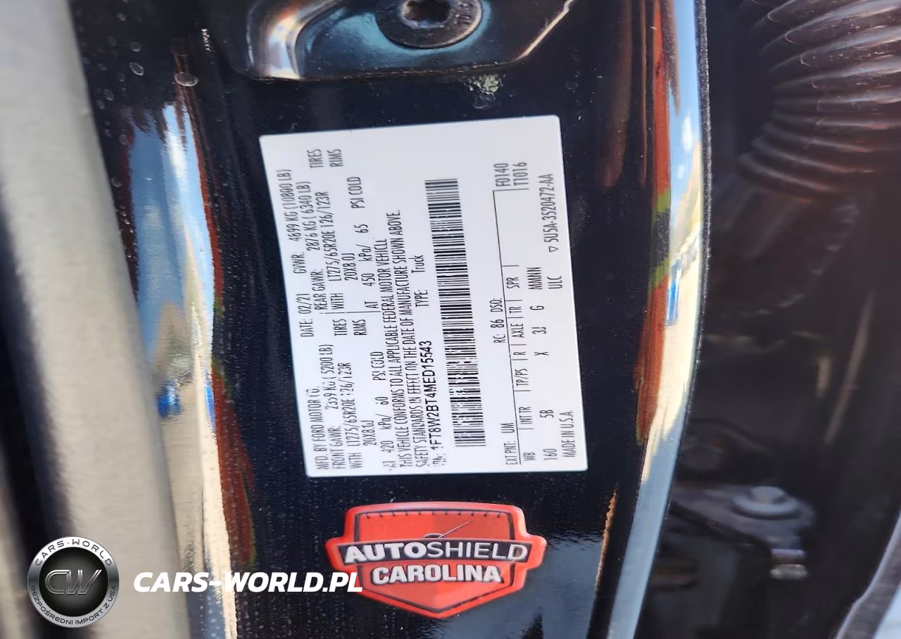 2021 Ford F250 Super Duty VIN:1FT8W2BT4MED15543 - 12