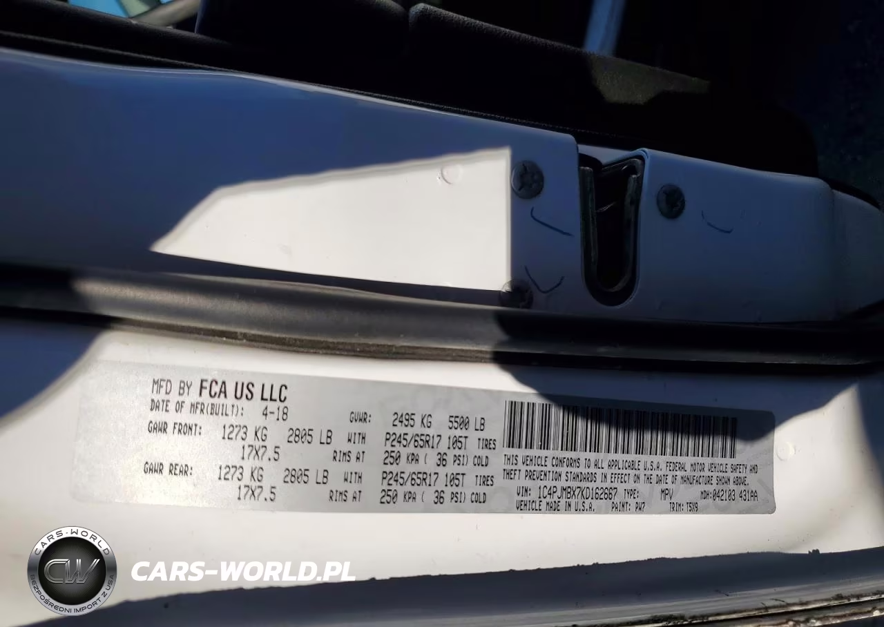 2019 Jeep Cherokee Trailhawk VIN:1C4PJMBX7KD162667 - 12