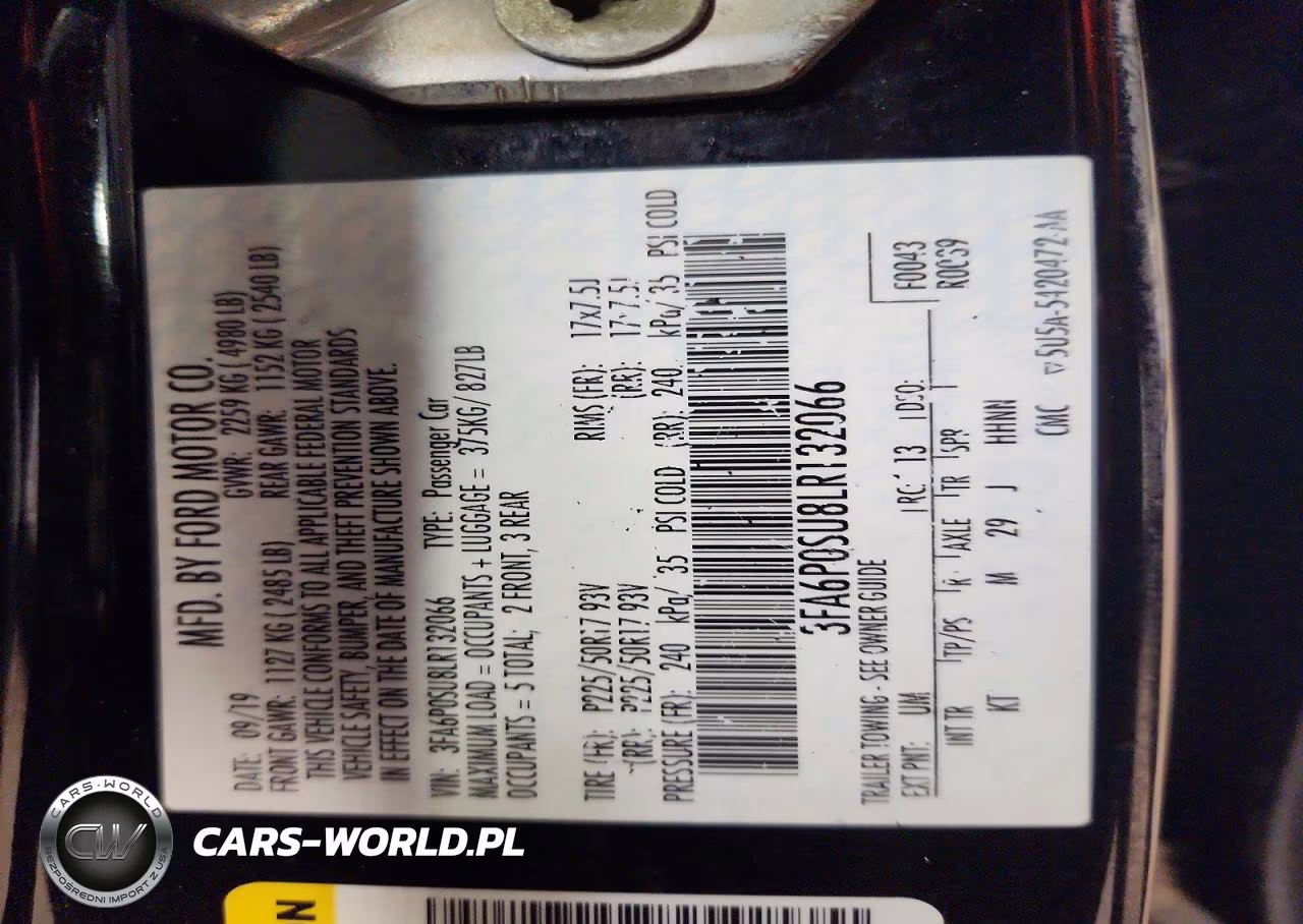 2020 Ford Fusion Titanium VIN:3FA6P0SU8LR132066 - 12