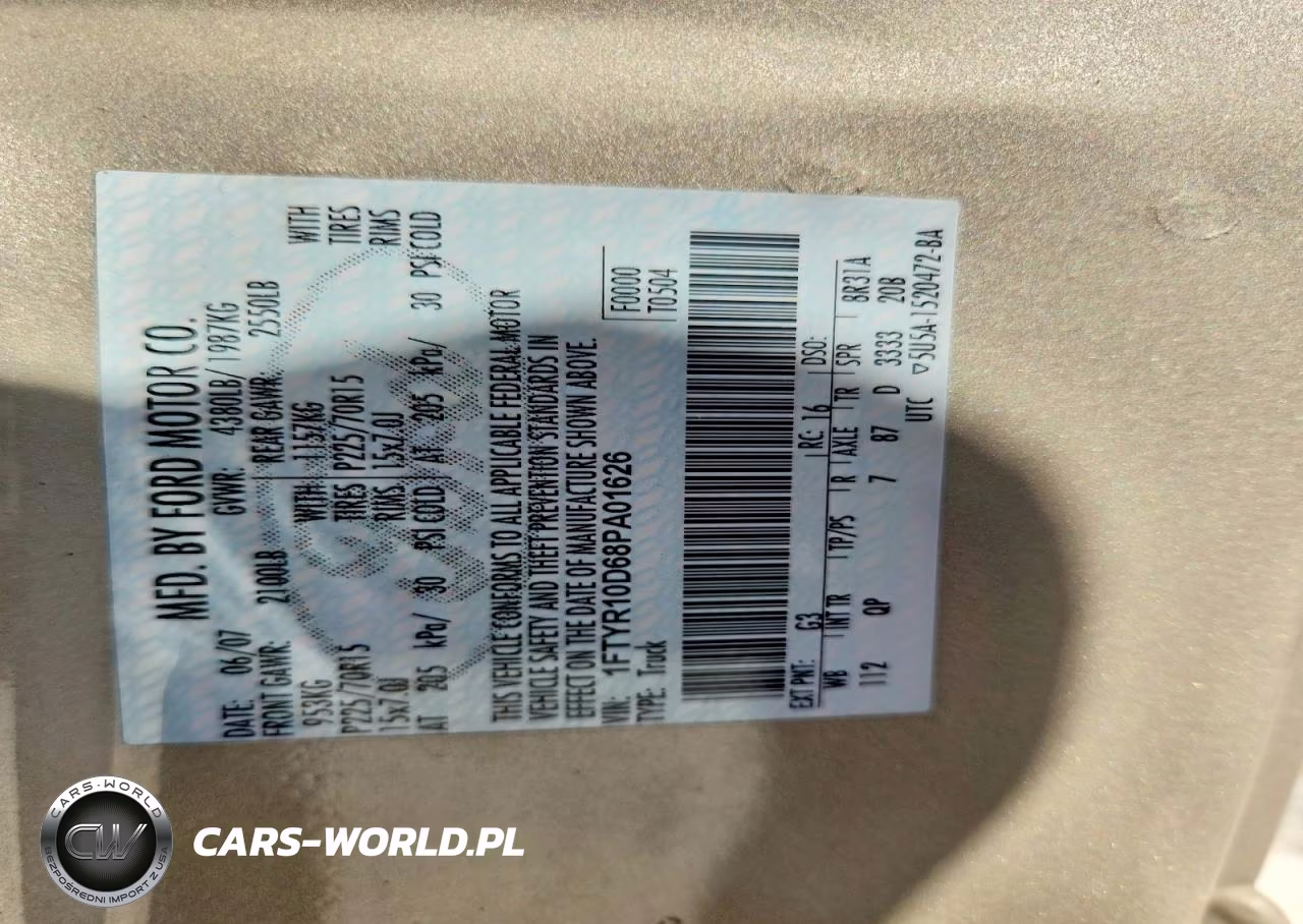 2008 Ford Ranger VIN:1FTYR10D68PA01626 - 12