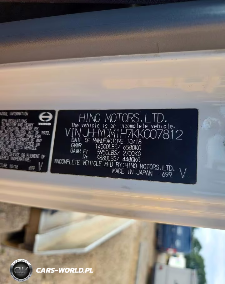 2019 Hino 155 Box Truck VIN:JHHYDM1H7KK007812 - 13