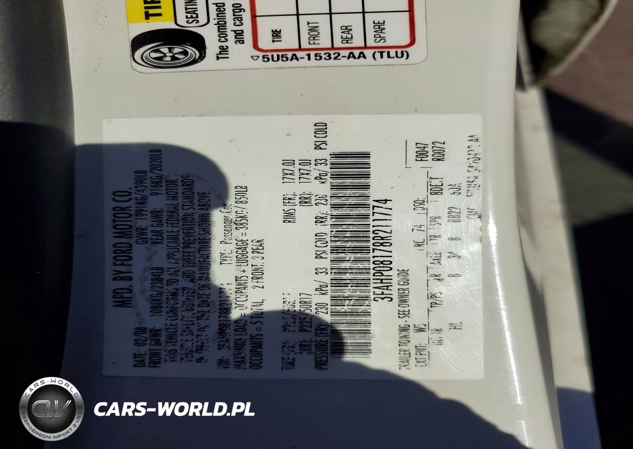 2008 Ford Fusion Sel VIN:3FAHP08178R211774 - 12