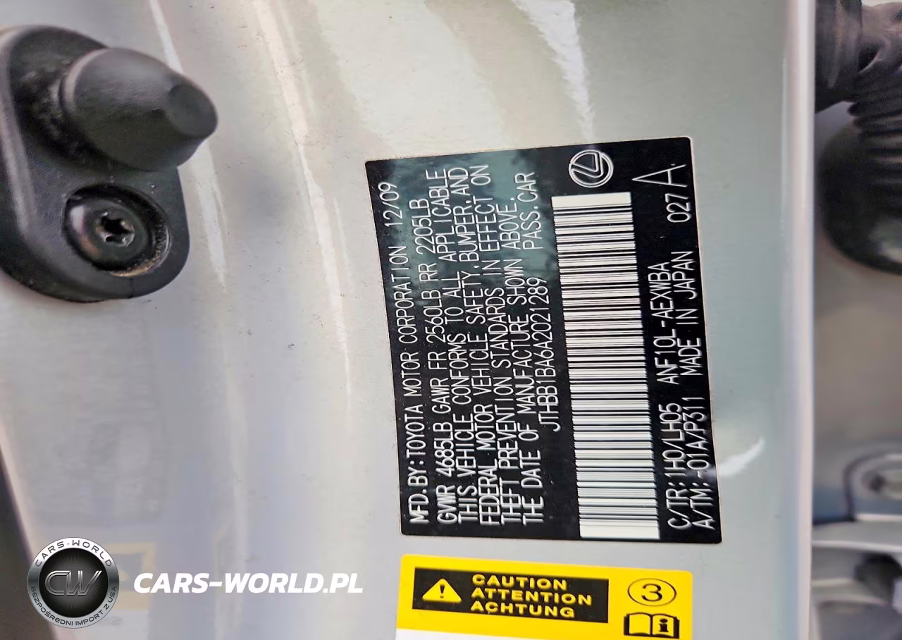 2010 Lexus Hs 250H VIN:JTHBB1BA6A2021289 - 12