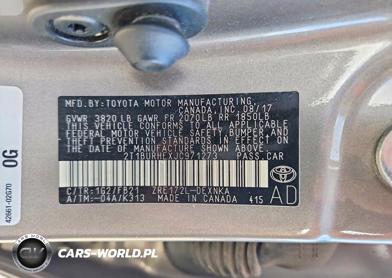 2018 Toyota Corolla Le VIN:2T1BURHEXJC971273 - 13