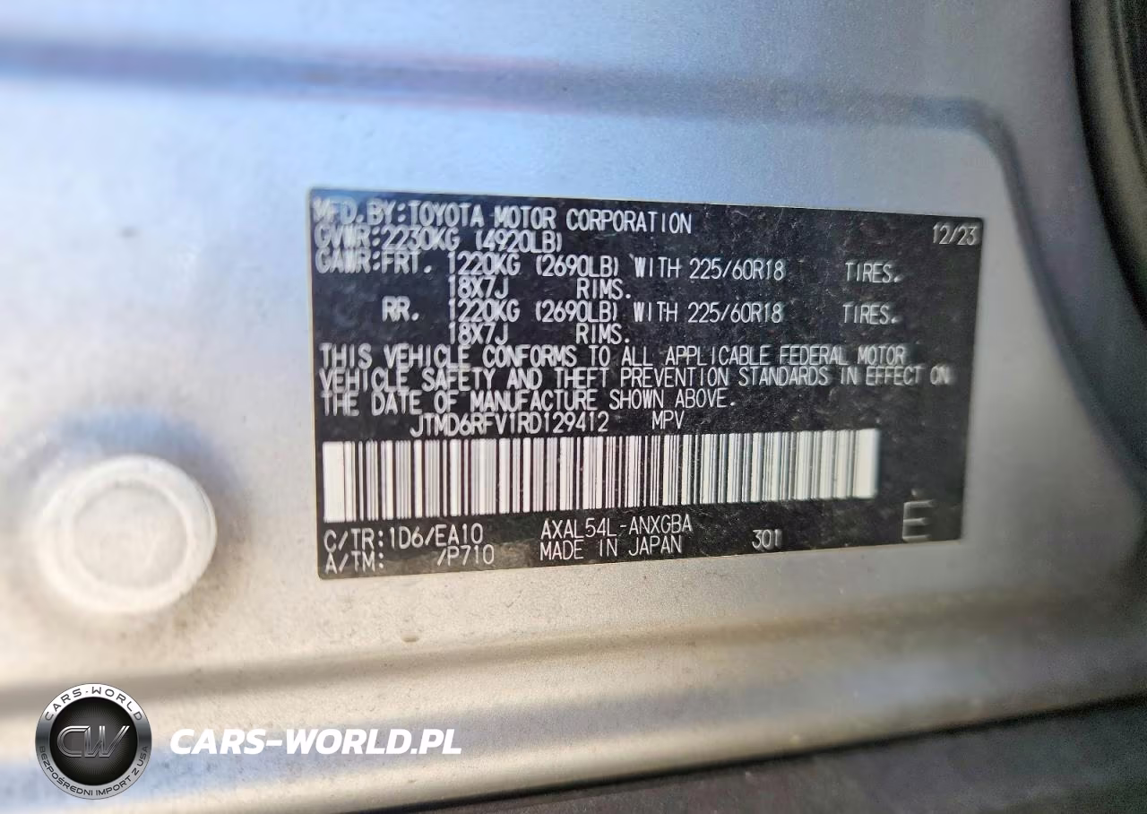 2024 Toyota Rav4 Limited VIN:JTMD6RFV1RD129412 - 12