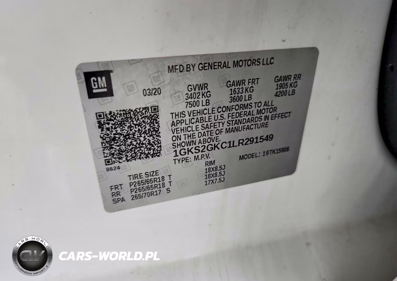 2020 GMC Yukon Xl K1500 Slt VIN:1GKS2GKC1LR291549 - 12