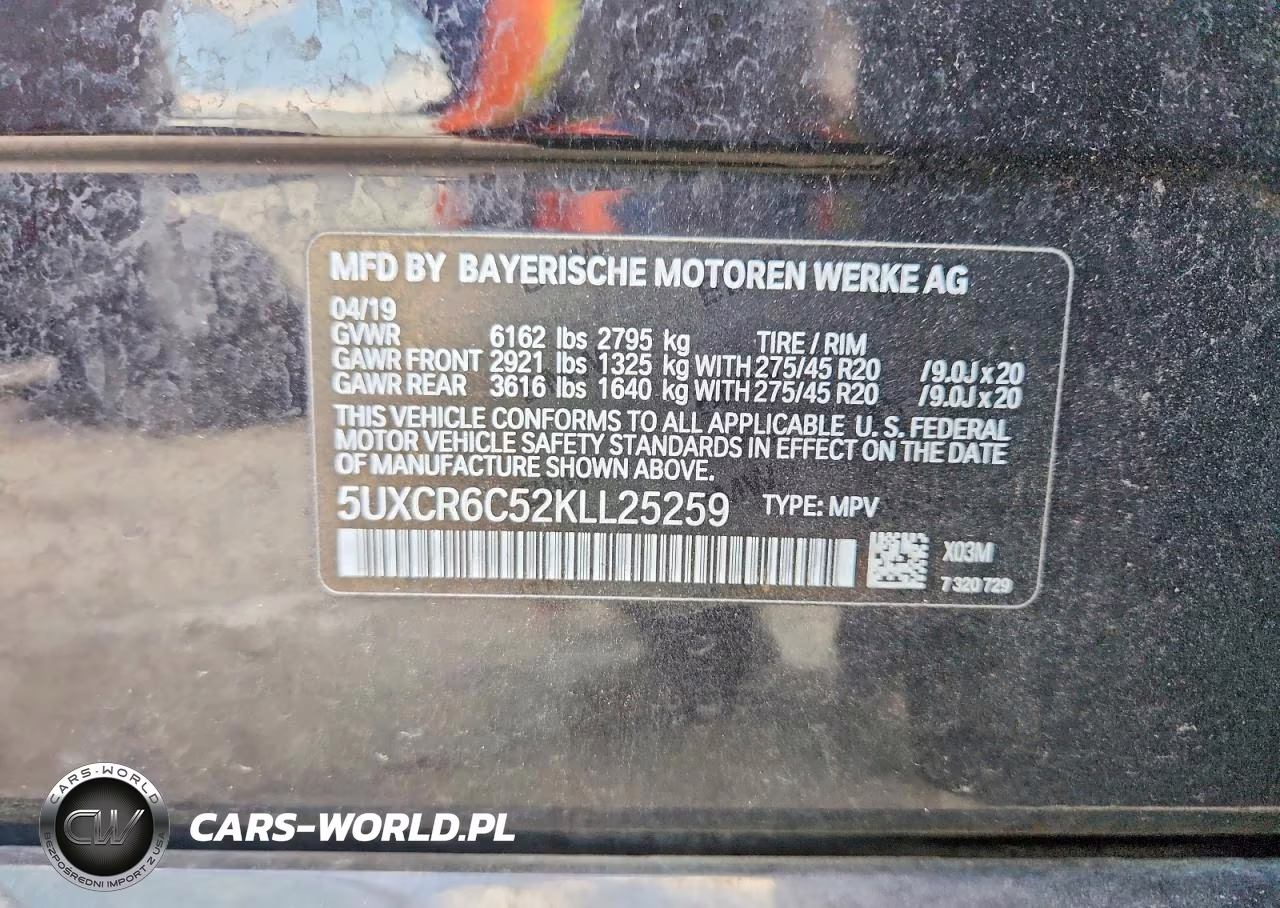 2019 BMW X5 xDrive40I VIN:5UXCR6C52KLL25259 - 13