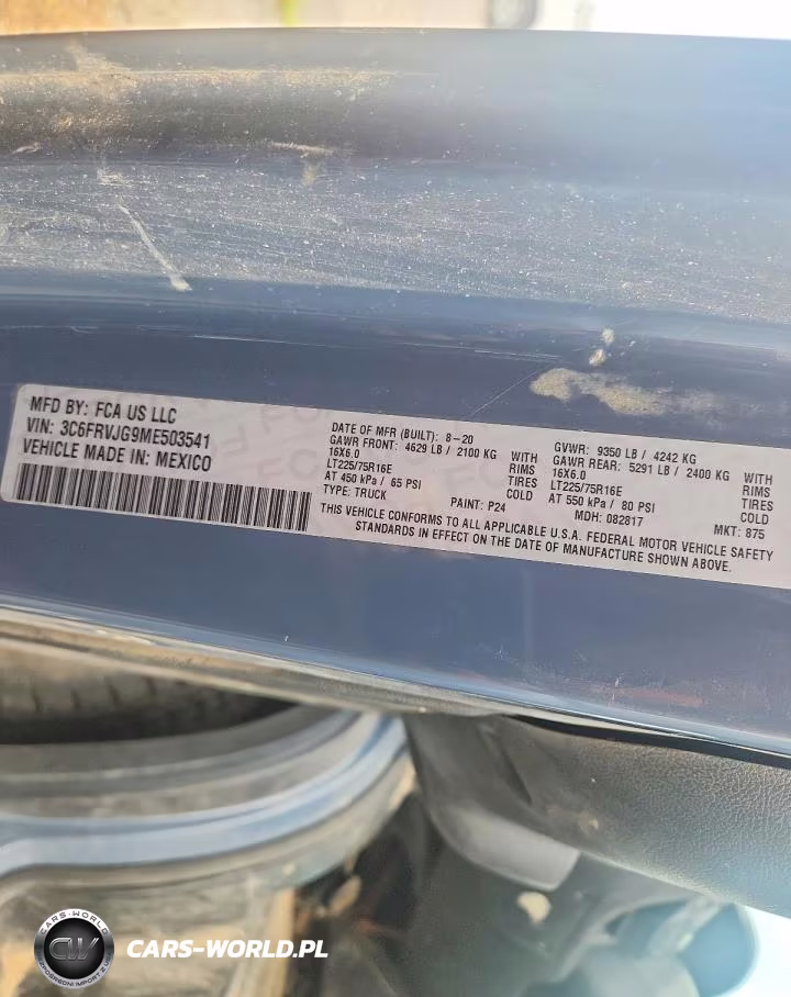 2021 Ram Promaster 3500 Delivery Van VIN:3C6FRVJG9ME503541 - 12