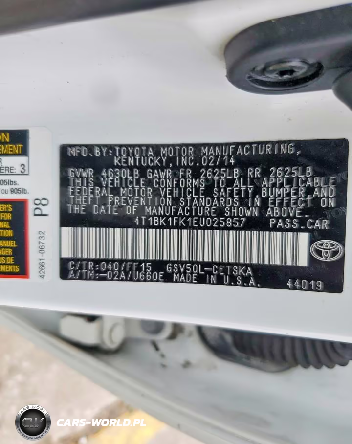 2014 Toyota Camry Se V6 VIN:4T1BK1FK1EU025857 - 12