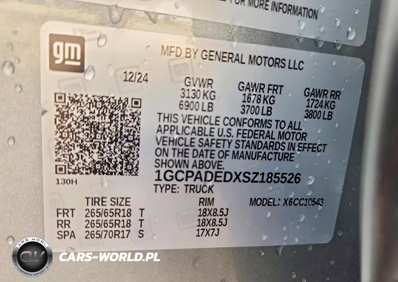 2025 Chevrolet Silverado C1500 Rst VIN:1GCPADEDXSZ185526 - 12