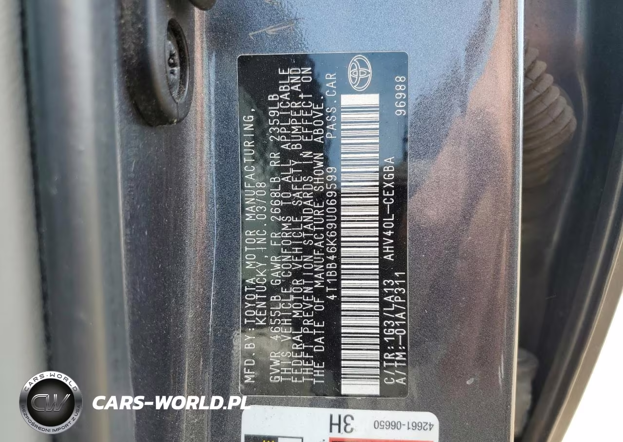 2009 Toyota Camry Hybrid VIN:4T1BB46K69U069599 - 13