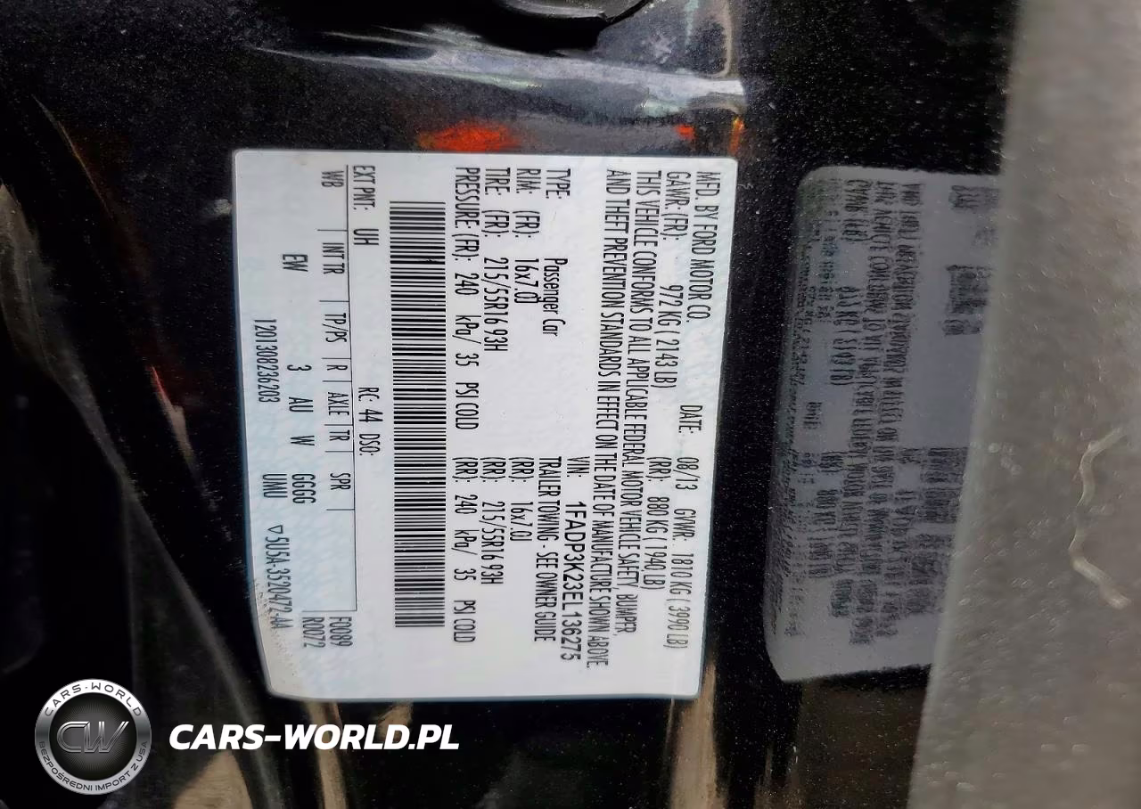 2014 Ford Focus Se VIN:1FADP3K23EL136275 - 12