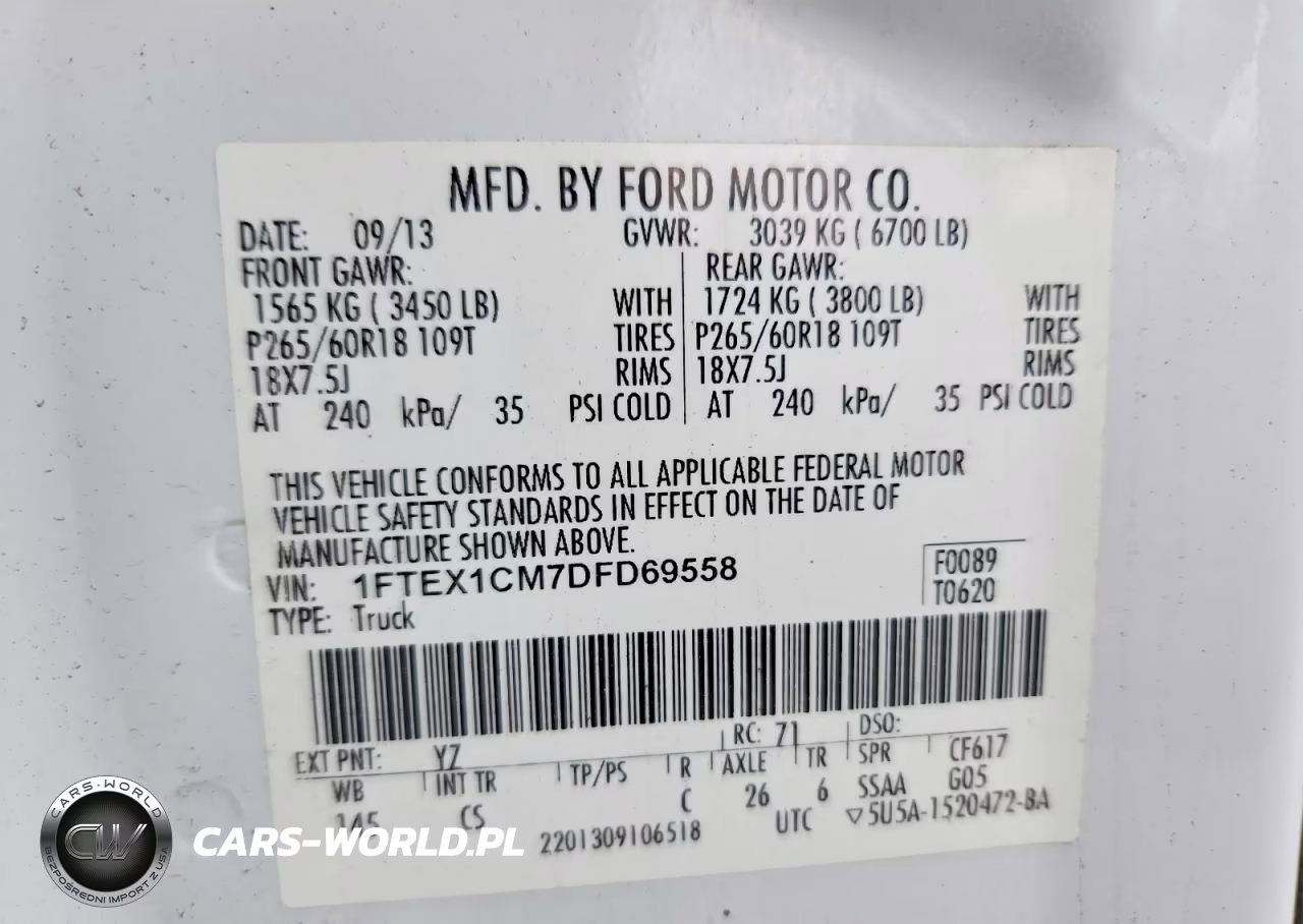 2013 Ford F150 Super Cab VIN:1FTEX1CM7DFD69558 - 12