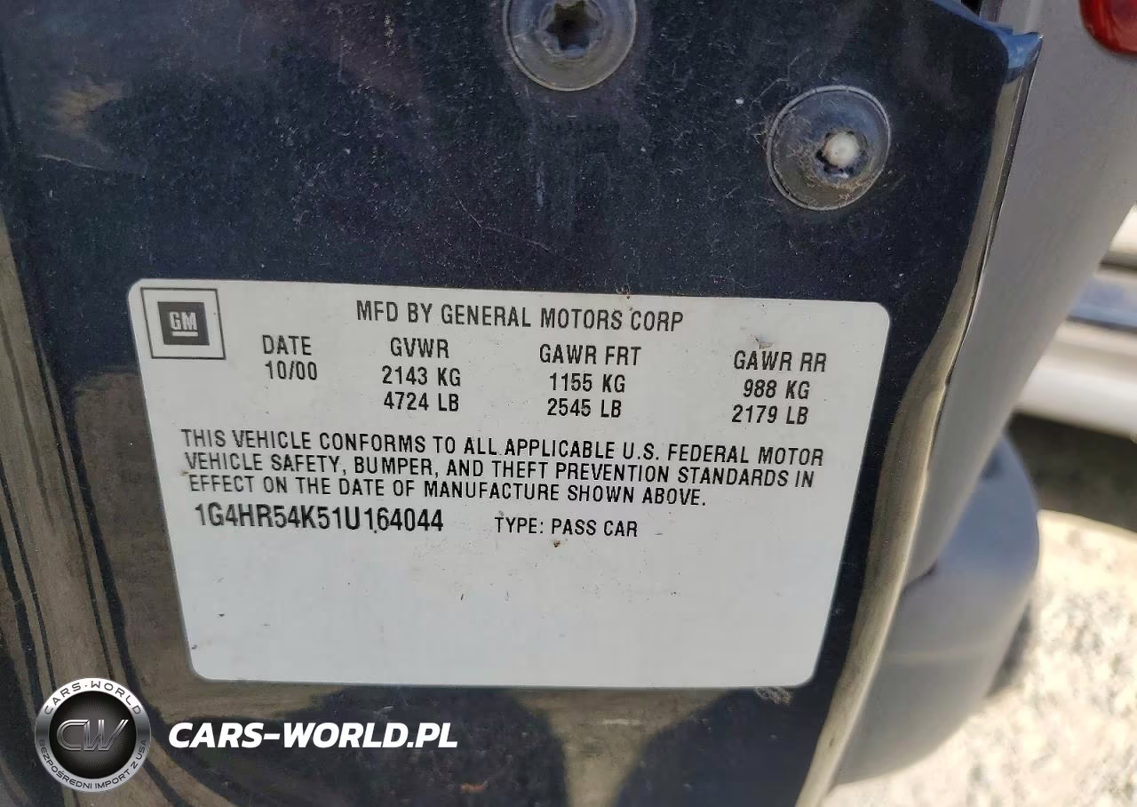 2001 Buick Lesabre Limited VIN:1G4HR54K51U164044 - 12