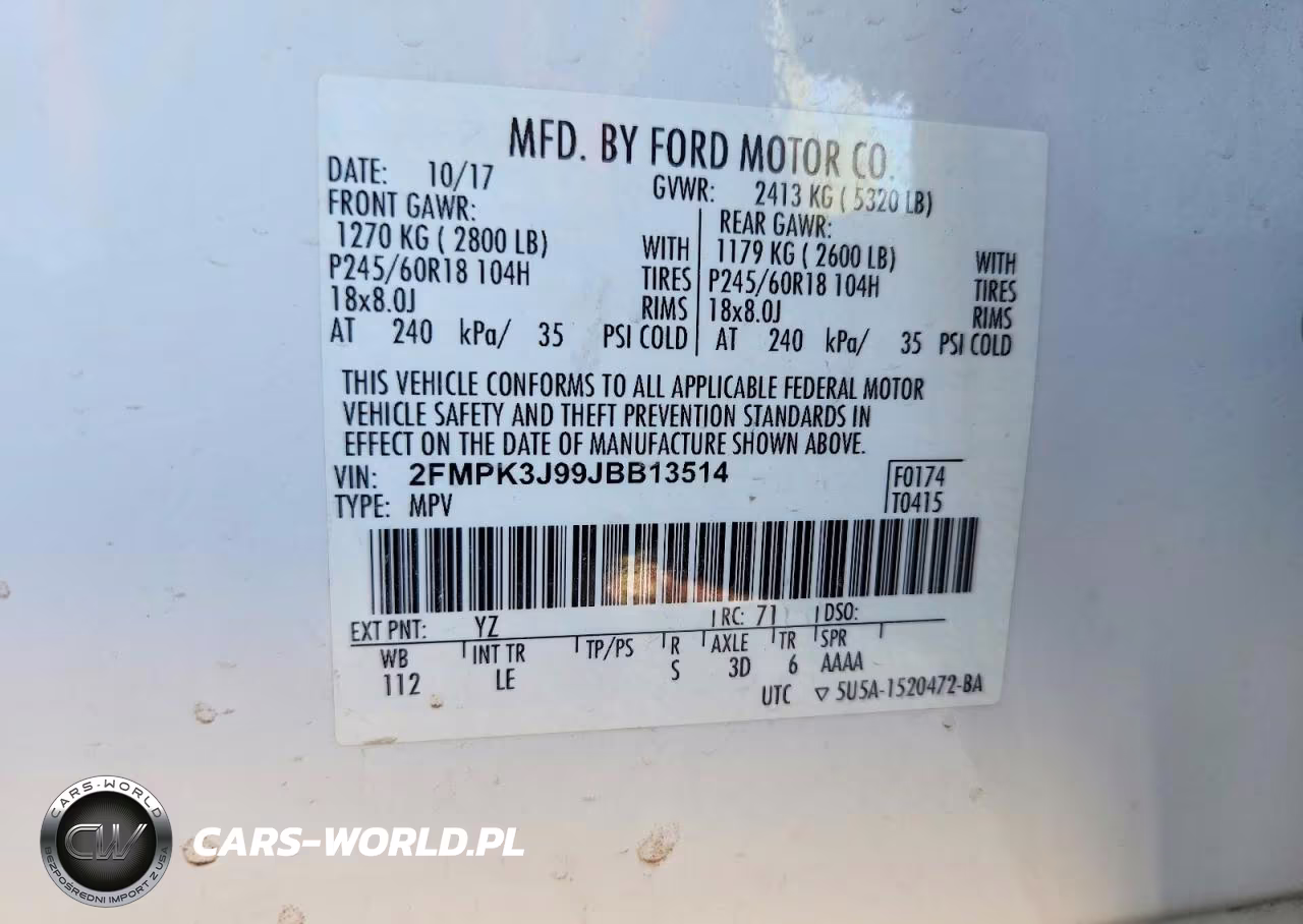 2018 Ford Edge Sel VIN:2FMPK3J99JBB13514 - 12